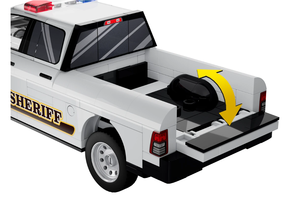Americký automobil pick-up RAM 1500 Sheriff COBI 24658 - Action Town 1:35