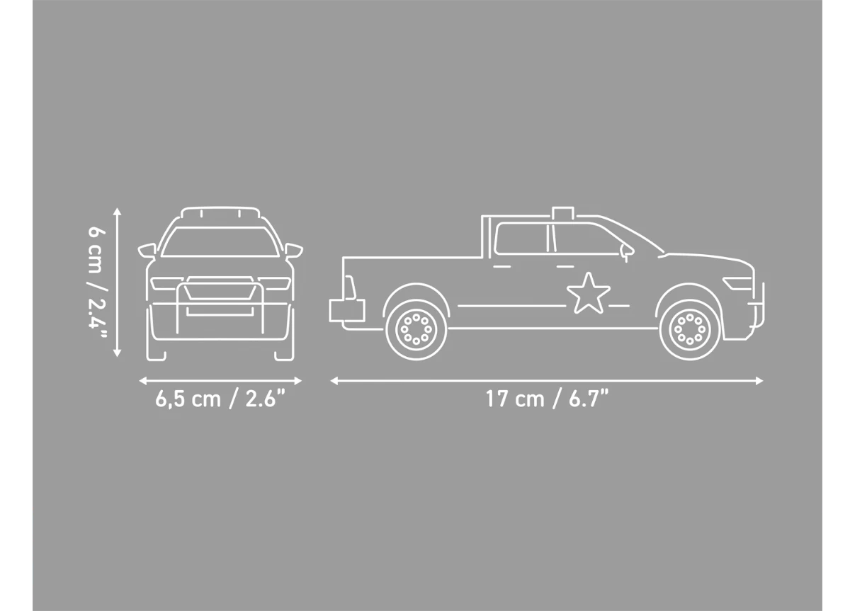 Americký automobil pick-up RAM 1500 Sheriff COBI 24658 - Action Town 1:35