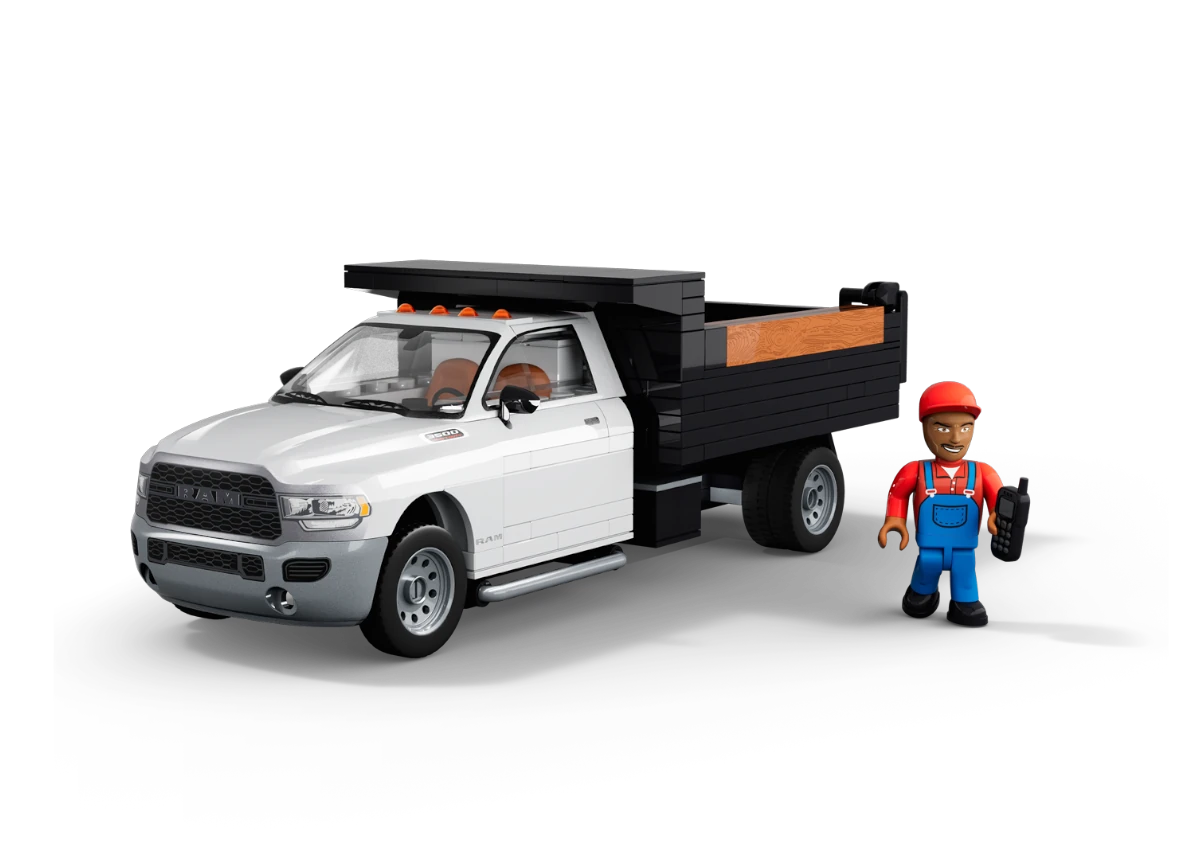 Americký automobil pick-up RAM 3500 Dump Truck COBI 24659 - Action Town 1:35