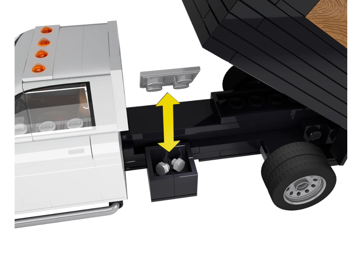 Americký automobil pick-up RAM 3500 Dump Truck COBI 24659 - Action Town 1:35