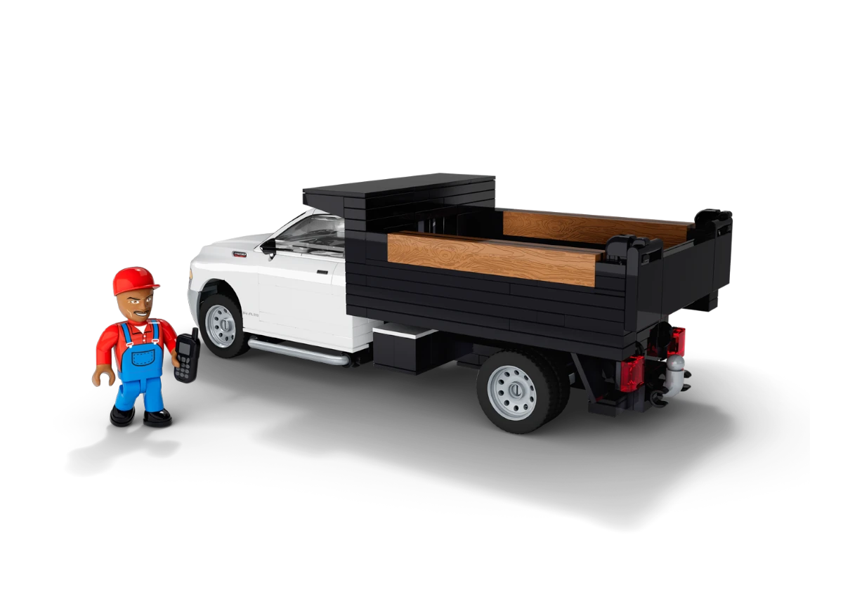 Americký automobil pick-up RAM 3500 Dump Truck COBI 24659 - Action Town 1:35