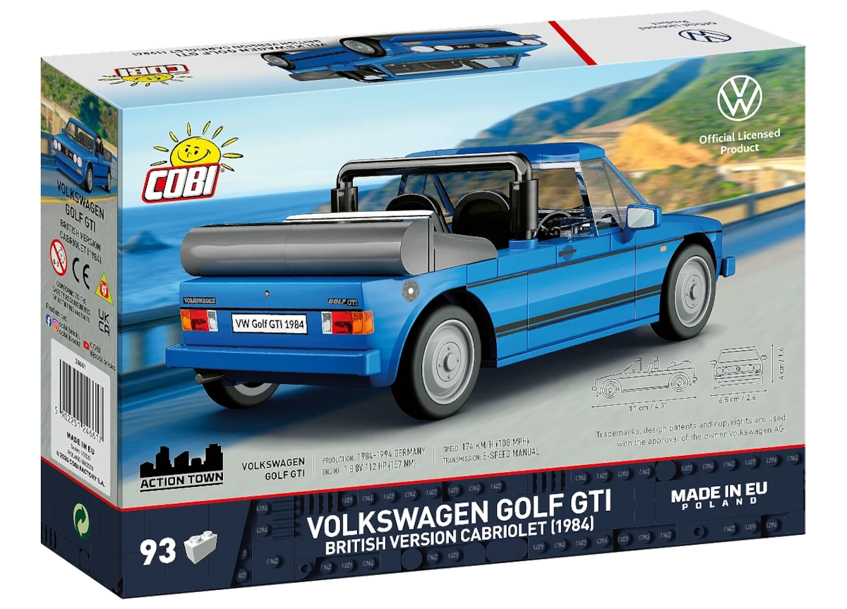 Automobil Volkswagen Golf GTI british version cabriolet COBI 24661 - Volkswagen 1:35