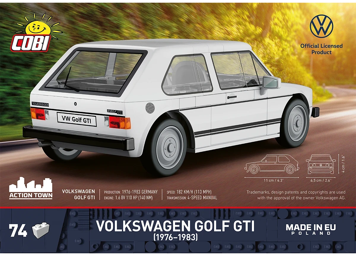 Automobil Volkswagen Golf GTI (1976 - 1983) - Action Town 1:35 