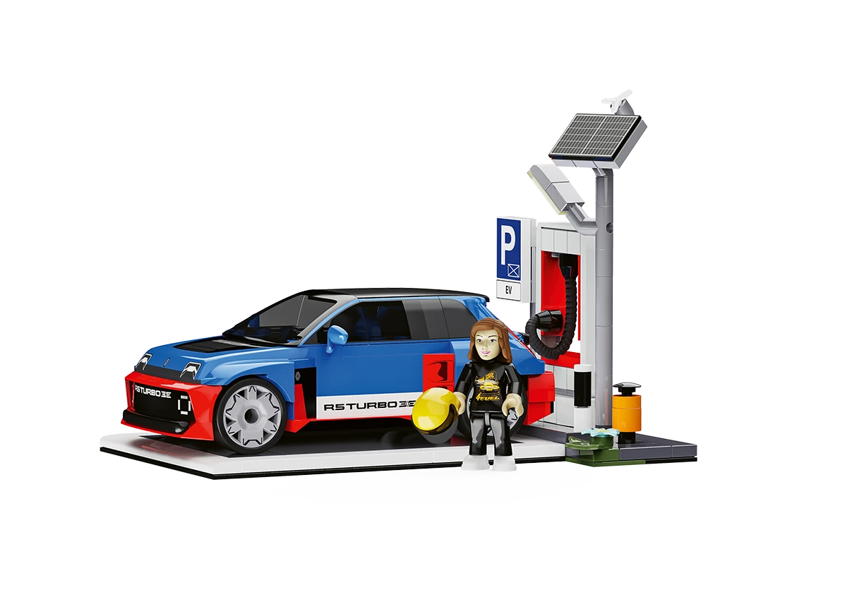 EV station & Renault 5 turbo 3E COBI 24682 Renault 1:35