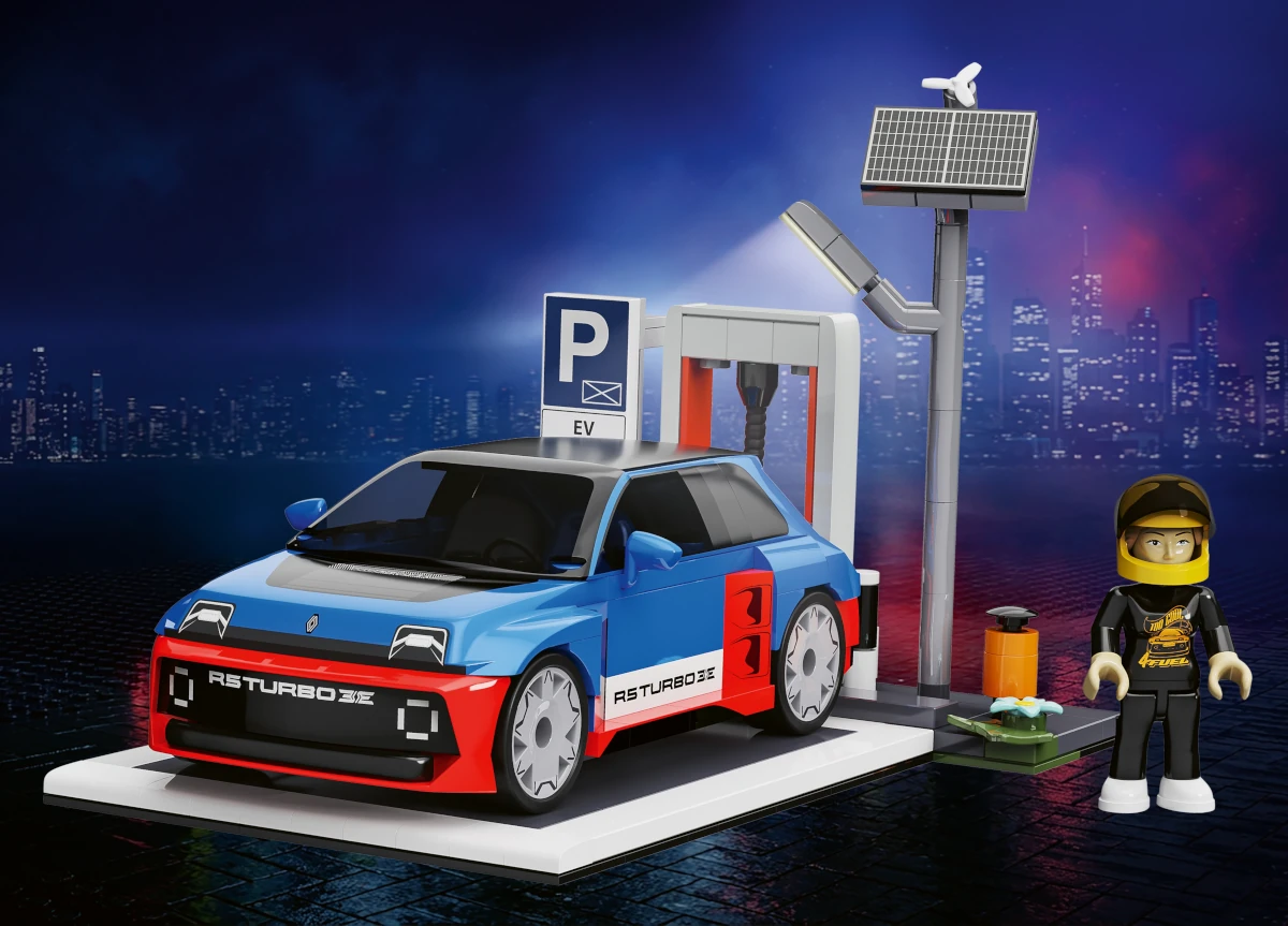 EV station & Renault 5 turbo 3E COBI 24682 Renault 1:35
