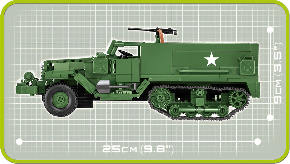 Kolopásové víceúčelové vozidlo M3 Half-track COBI 2536 - World War II
