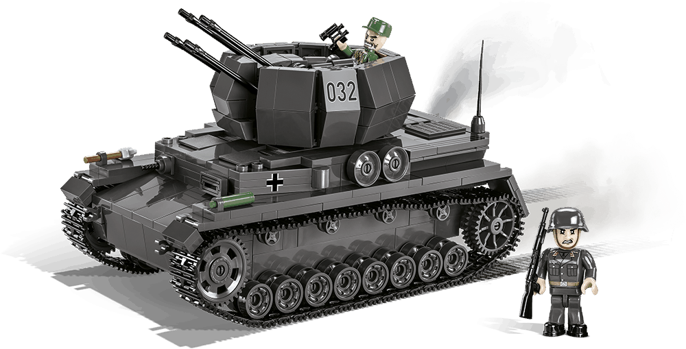 Samohybný protiletadlový kanon Flakpanzer IV WIRBELWIND COBI 2547 - World War II Limited edition - kopie