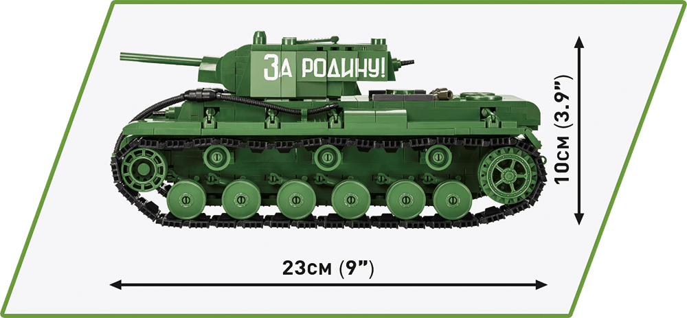 Těžký tank Kliment Voroshilov KV-2 COBI 2490 - World War II - kopie
