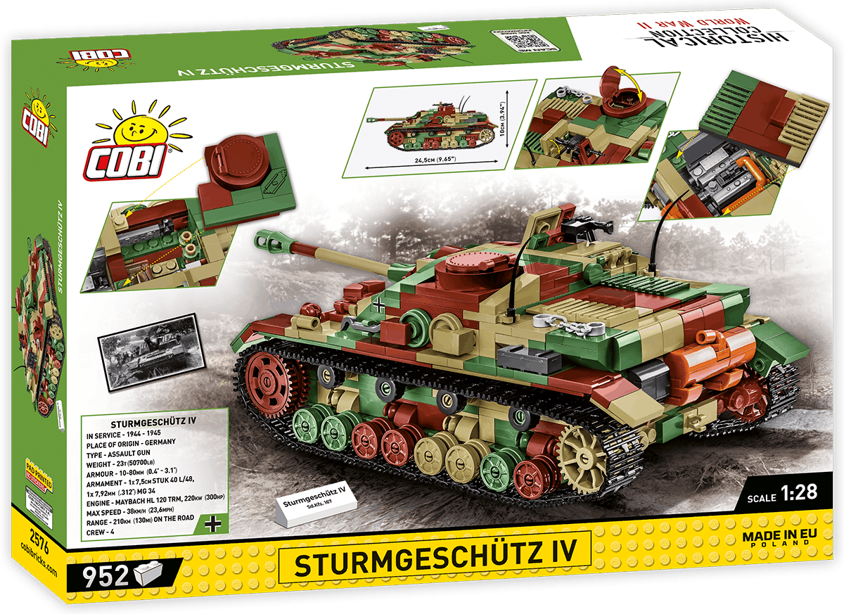 Německé samohybné útočné dělo Sturmgeschütz IV Sd.Kfz. 167 COBI 2576 - World War II