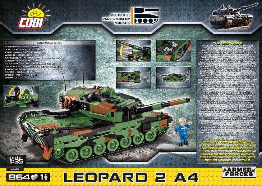 Německý tank Leopard 2 A4 COBI 2618 - Small Army