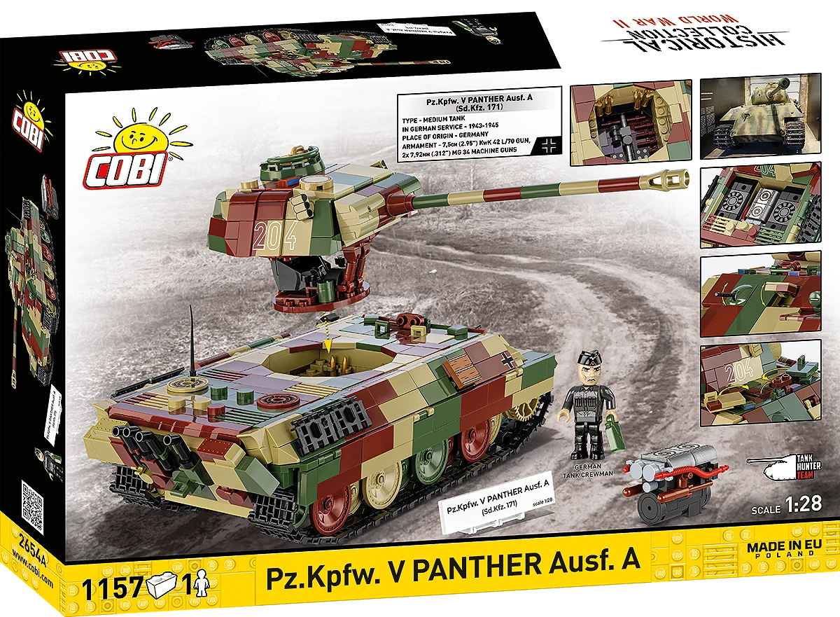 Německý střední tank Pz.Kpfw. V Panther Ausf. A  COBI 2654A - World War II 1:28