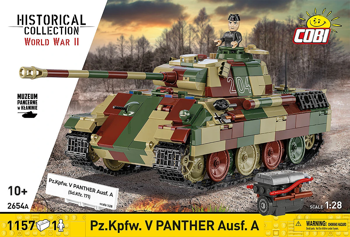 Německý střední tank Pz.Kpfw. V Panther Ausf. A  COBI 2654A - World War II 1:28