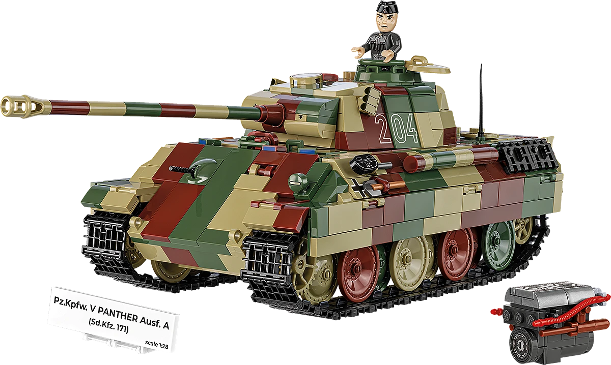 Německý střední tank Pz.Kpfw. V Panther Ausf. A  COBI 2654A - World War II 1:28