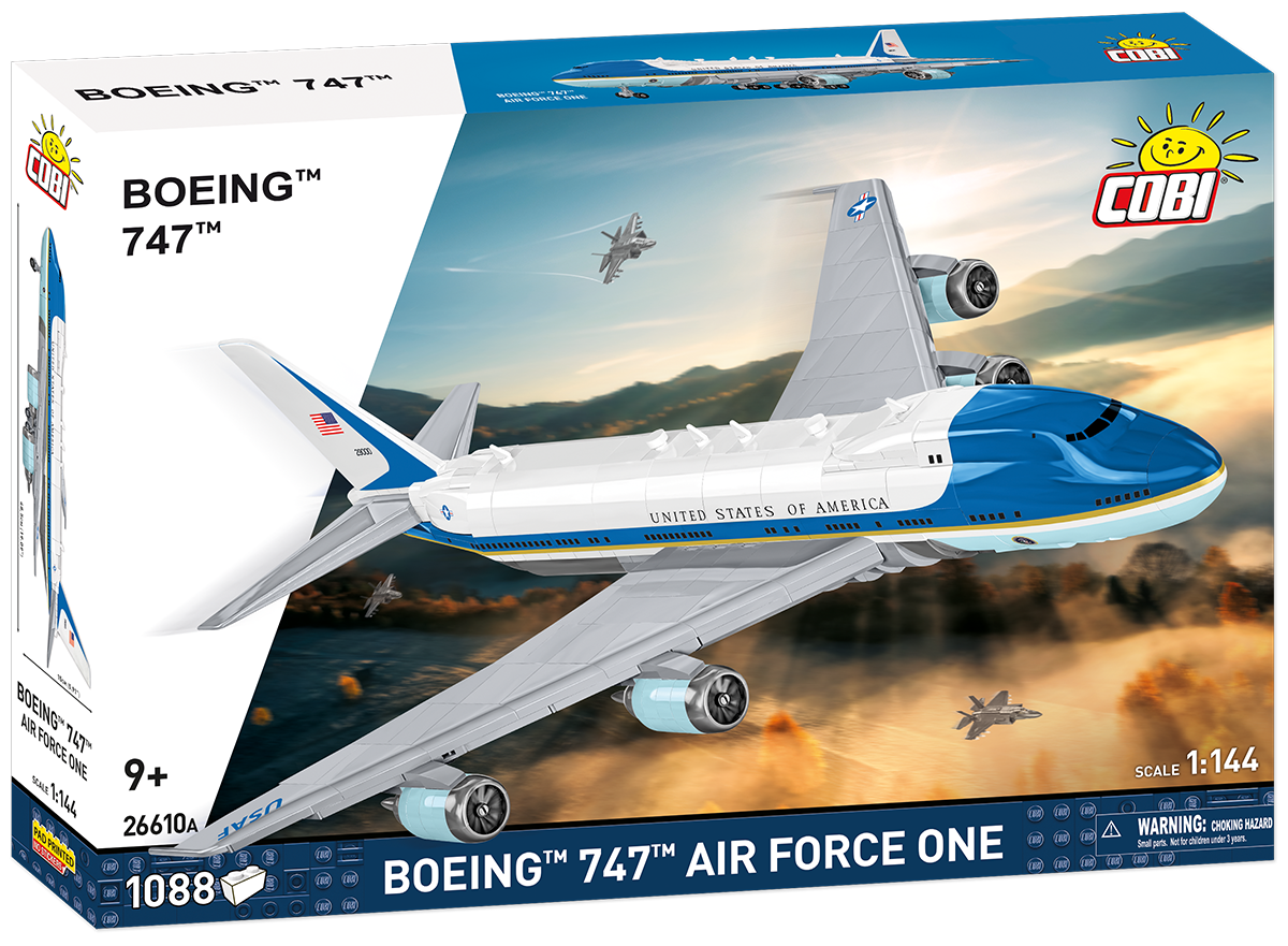 Dopravní letadlo Boeing 747 Air Force One COBI 26610A - Boeing 1:144