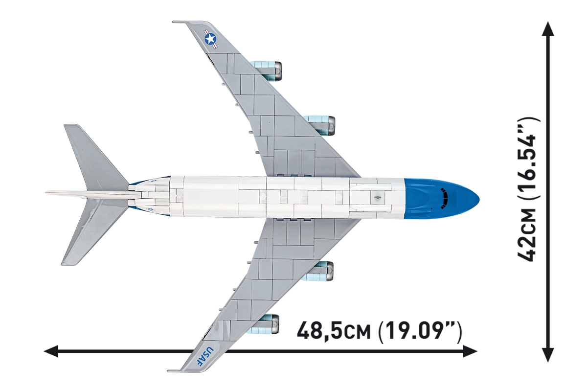 Dopravní letadlo Boeing 747 Air Force One COBI 26610A - Boeing 1:144