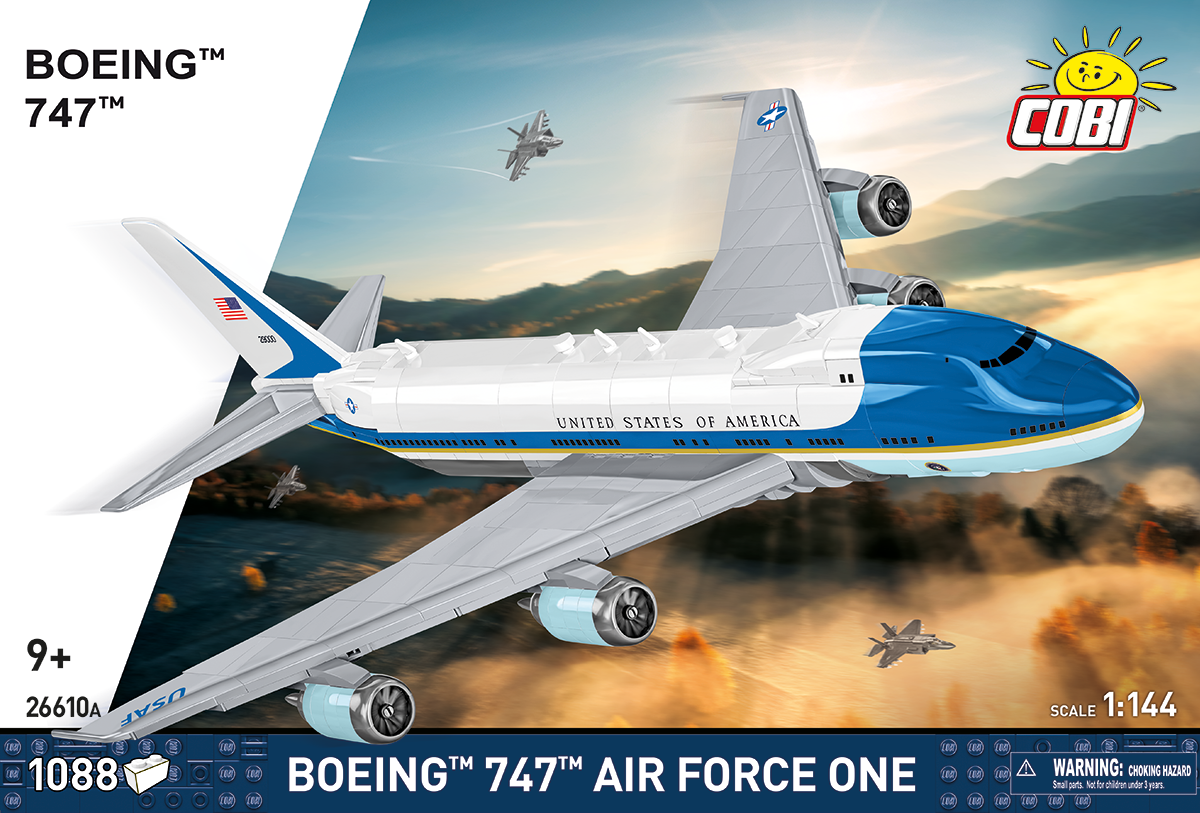 Dopravní letadlo Boeing 747 Air Force One COBI 26610A - Boeing 1:144