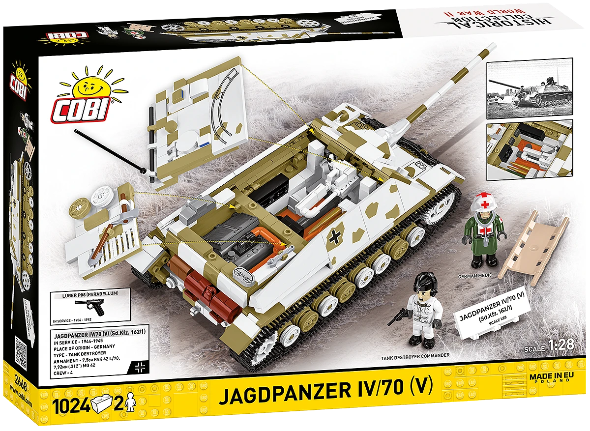 Německý stíhač tanků Jagdpanzer IV/70 (V) COBI 2668 - World War II 1:28
