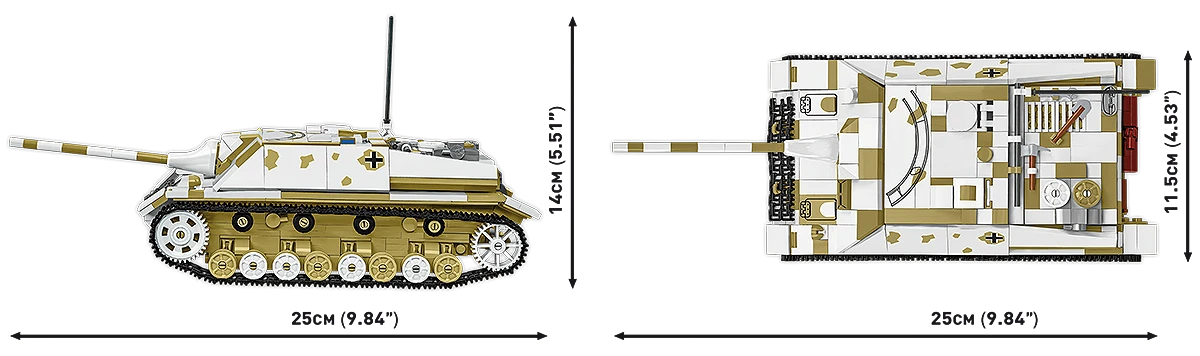 Německý stíhač tanků Jagdpanzer IV/70 (V) COBI 2668 - World War II 1:28