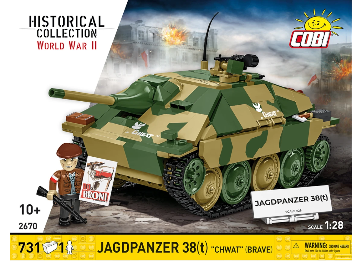 Německý stíhač tanků Jagdpanzer 38 (t) Chwat COBI 2670 - World War II 1:28
