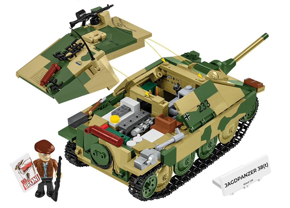 Německý stíhač tanků Jagdpanzer 38 (t) Chwat COBI 2670 - World War II 1:28