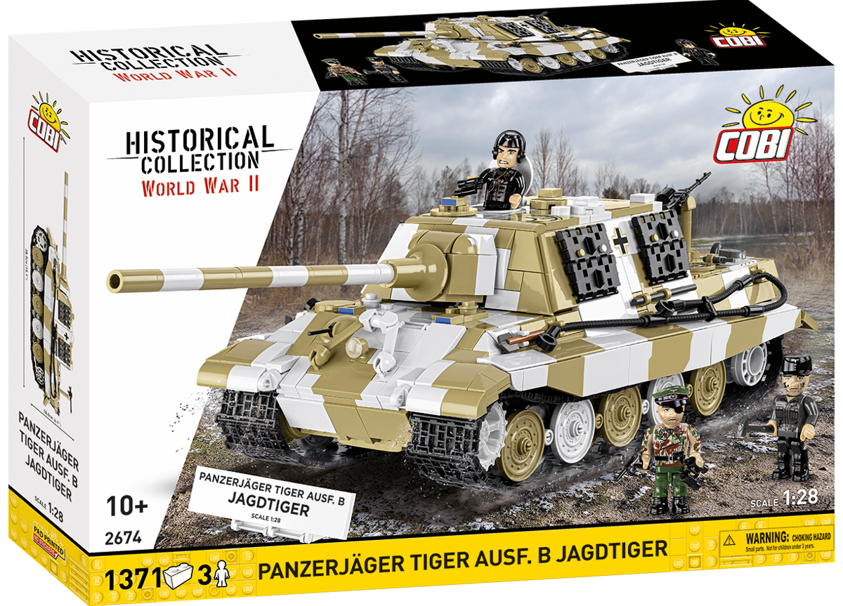Německý těžký stíhač tanků Panzerjäger Tiger Ausf.B Jagdtiger  COBI 2674 World War II 1:28