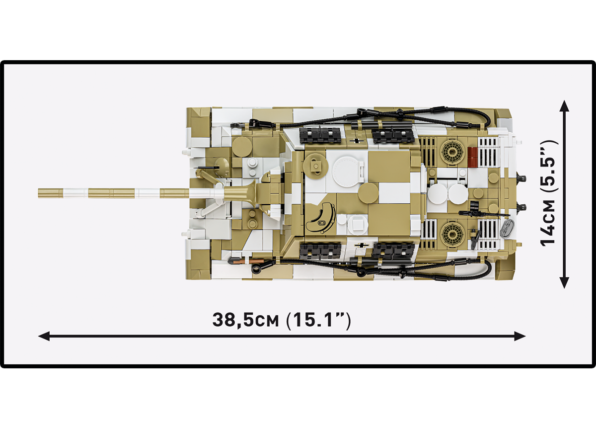 Německý těžký stíhač tanků Panzerjäger Tiger Ausf.B Jagdtiger  COBI 2674 World War II 1:28
