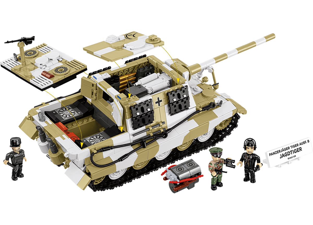 Německý těžký stíhač tanků Panzerjäger Tiger Ausf.B Jagdtiger  COBI 2674 World War II 1:28