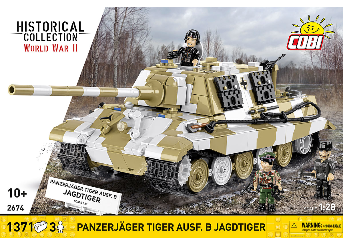 Německý těžký stíhač tanků Panzerjäger Tiger Ausf.B Jagdtiger  COBI 2674 World War II 1:28