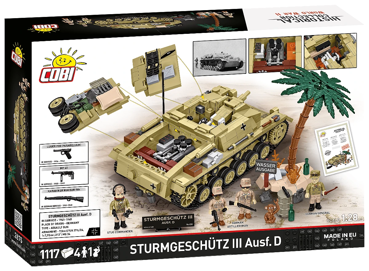Německé samohybné útočné dělo Sturmgeschütz III Ausf.D COBI 2675 - Limited Edition WW II 1:28