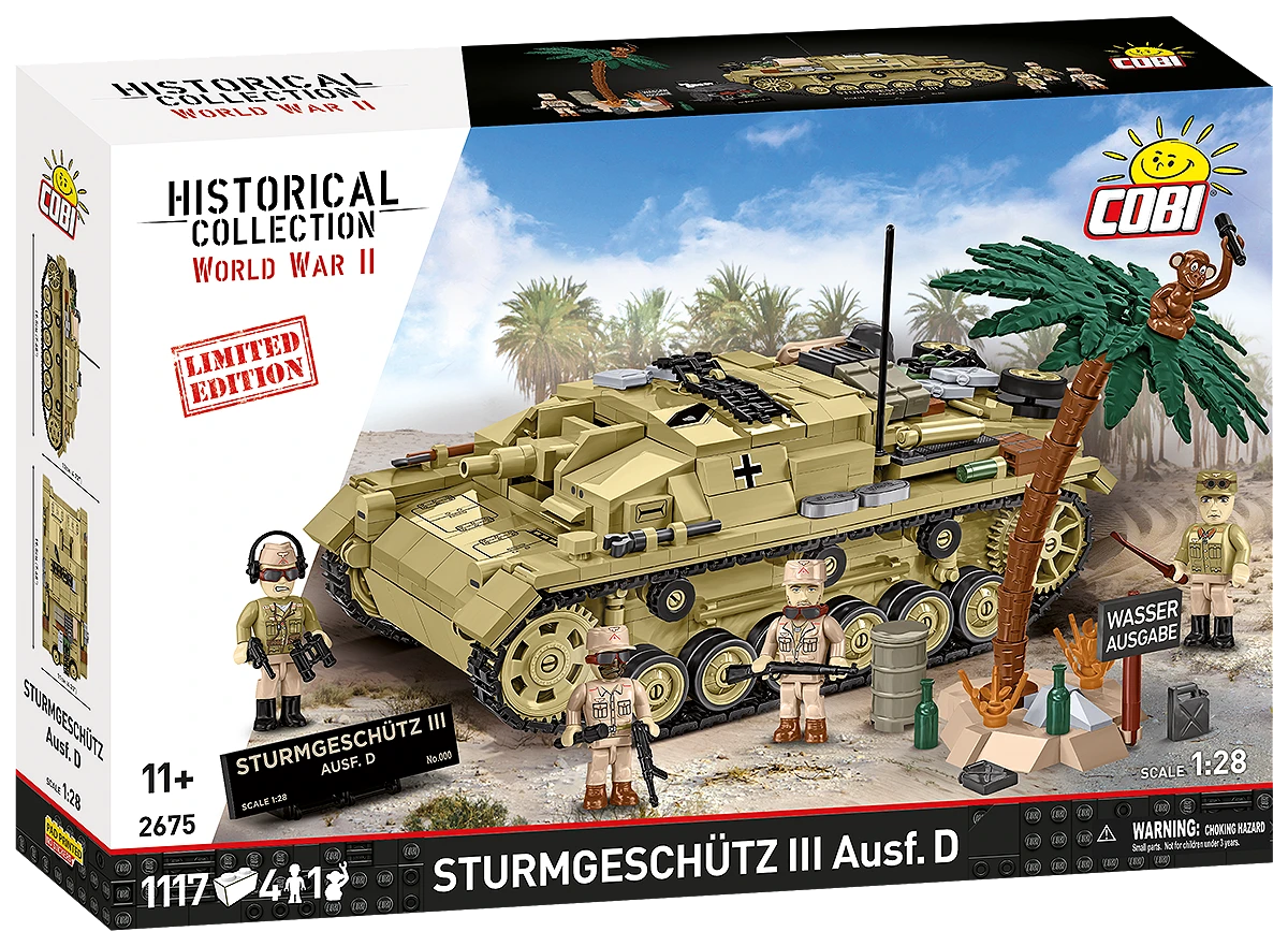 Německé samohybné útočné dělo Sturmgeschütz III Ausf.D COBI 2675 - Limited Edition WW II 1:28