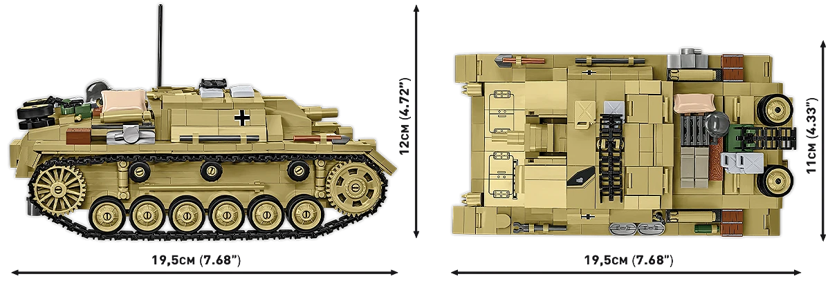Německé samohybné útočné dělo Sturmgeschütz III Ausf.D COBI 2675 - Limited Edition WW II 1:28