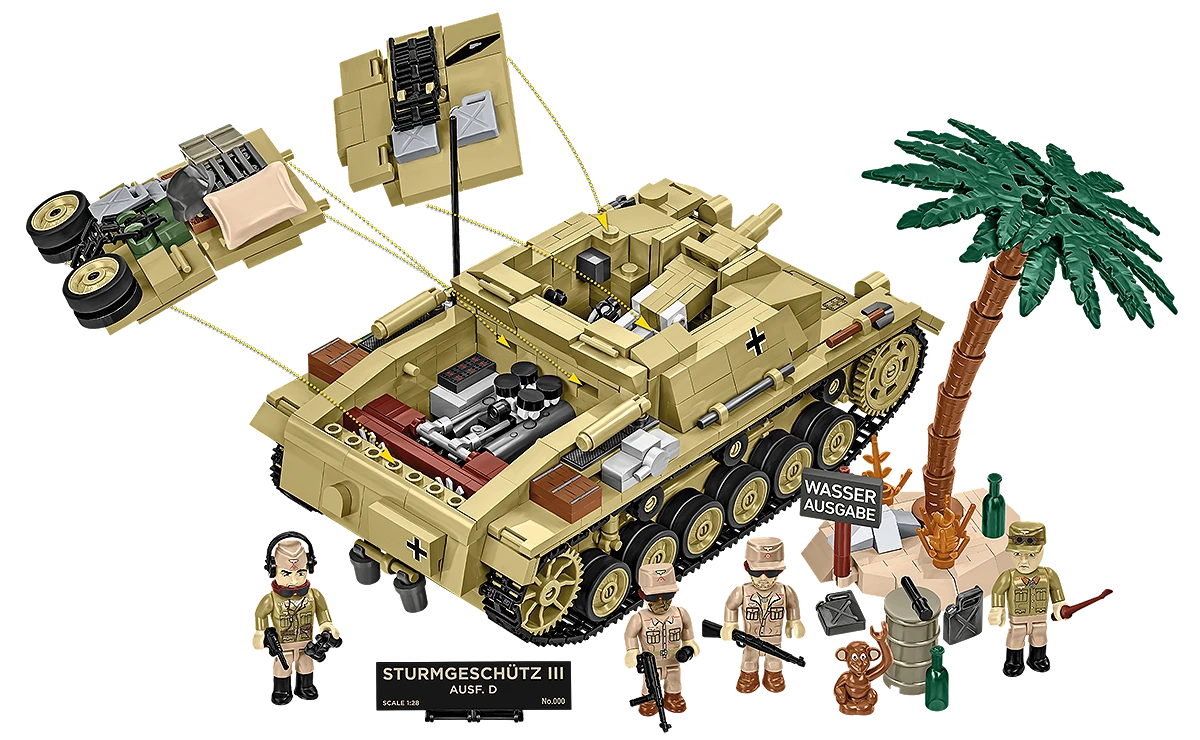 Německé samohybné útočné dělo Sturmgeschütz III Ausf.D COBI 2675 - Limited Edition WW II 1:28