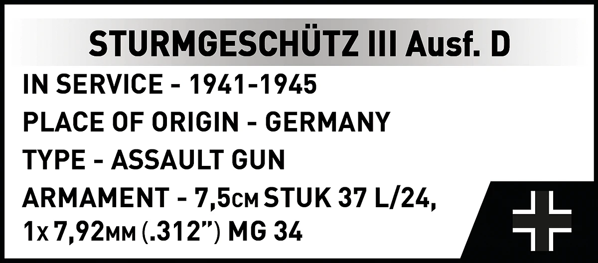 Německé samohybné útočné dělo Sturmgeschütz III Ausf.D COBI 2675 - Limited Edition WW II 1:28