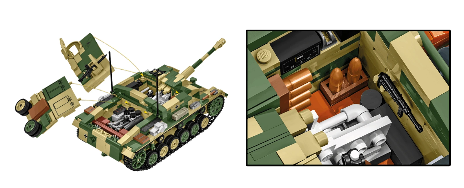 Německé samohybné útočné dělo STUG III Ausf. G COBI 2676 World War II 1:12