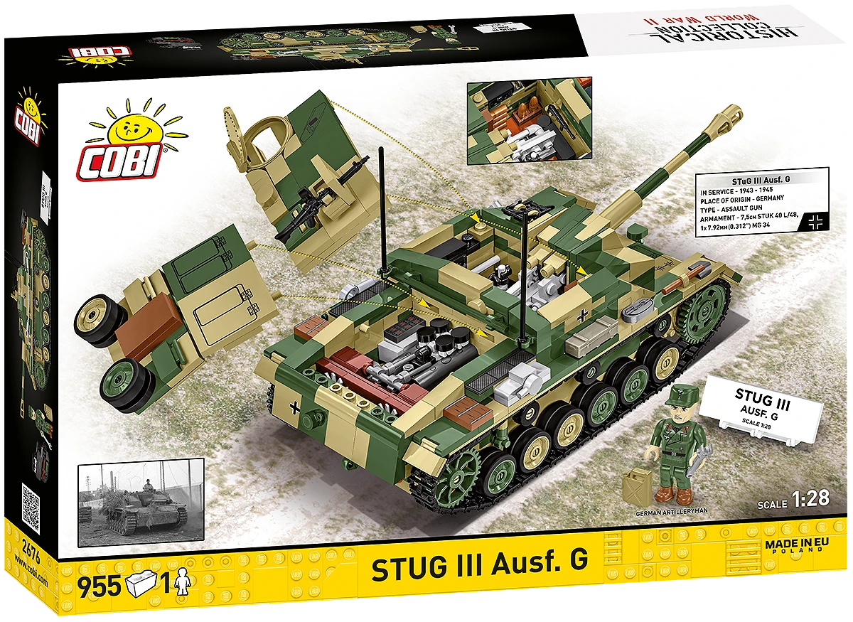 Německé samohybné útočné dělo STUG III Ausf. G COBI 2676 World War II 1:12