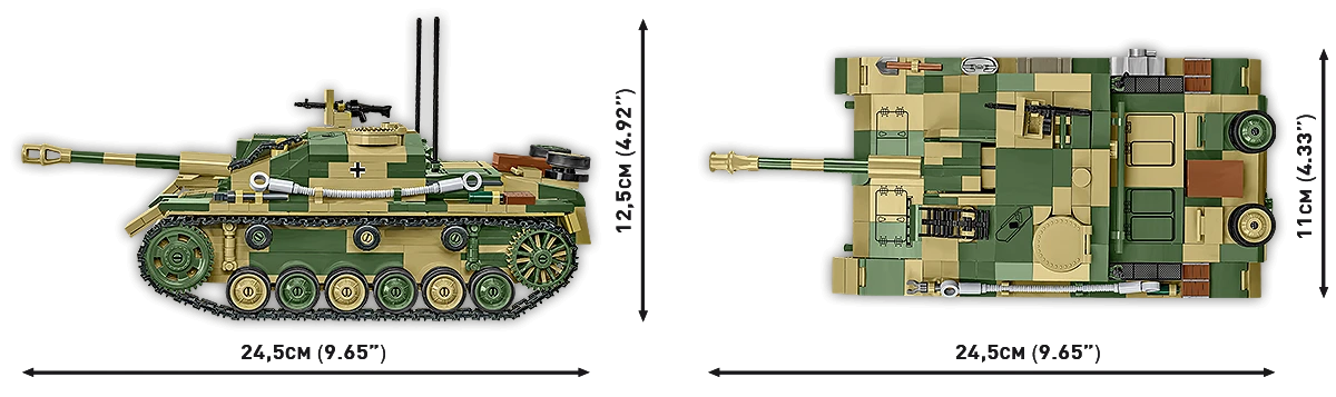 Německé samohybné útočné dělo STUG III Ausf. G COBI 2676 World War II 1:12