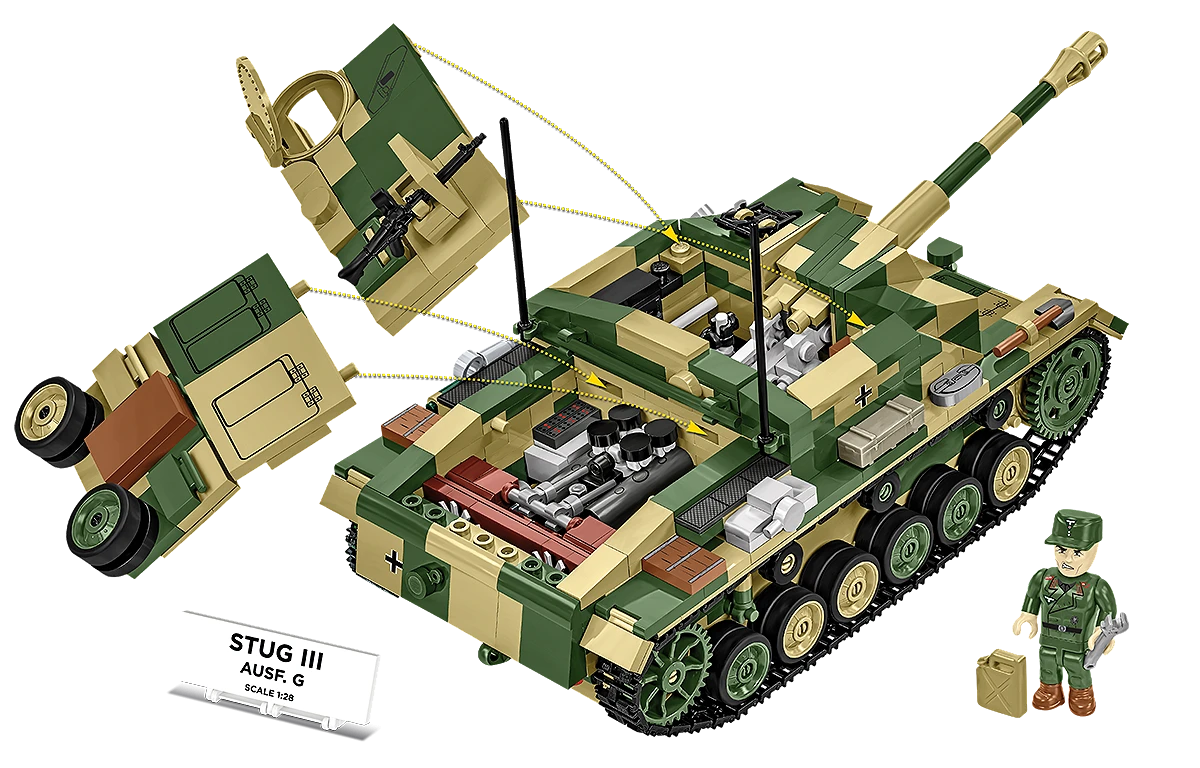 Německé samohybné útočné dělo STUG III Ausf. G COBI 2676 World War II 1:12