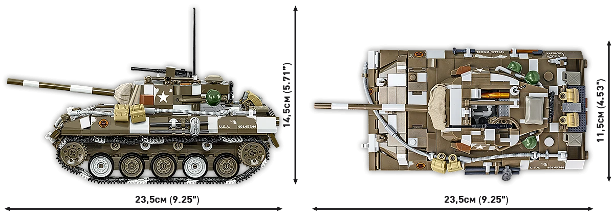 Americký lehký stíhač tanků M18 Hellcat & Kettenkrad COBI 2678 - Limited Edition WW II 1:28