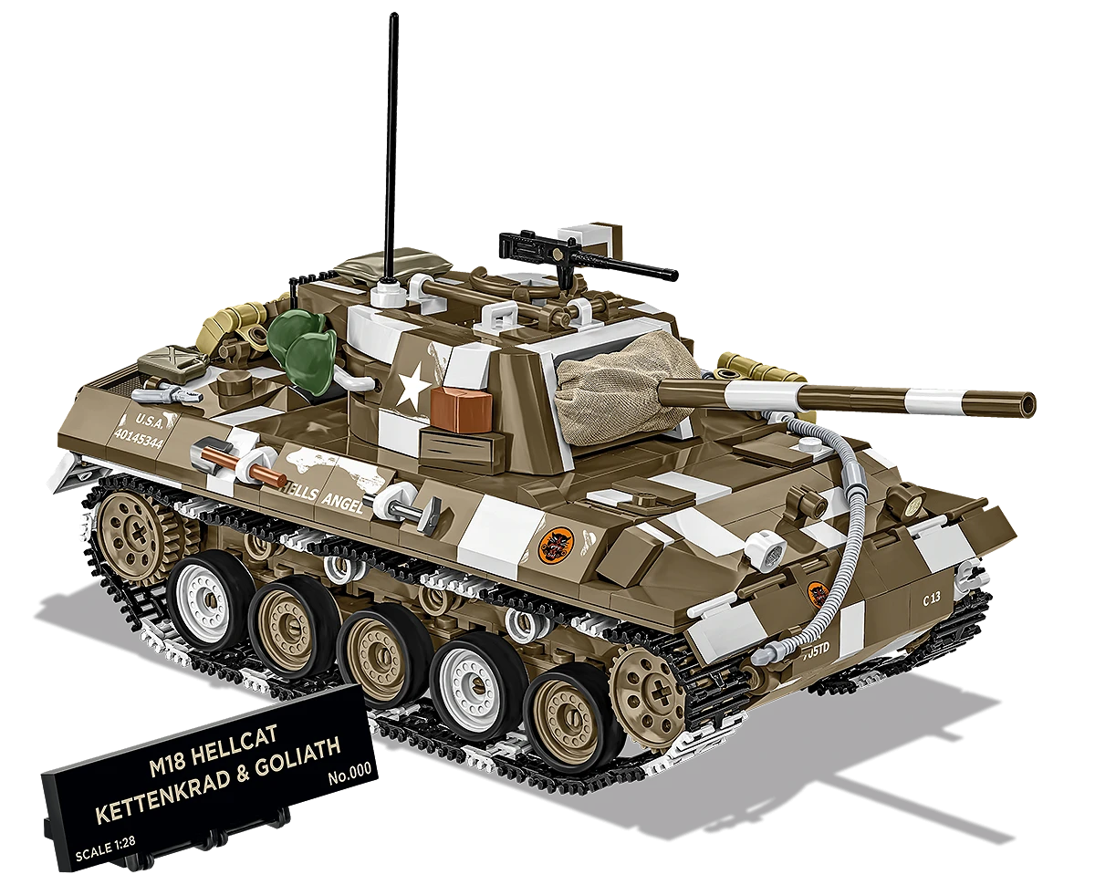 Americký lehký stíhač tanků M18 Hellcat & Kettenkrad COBI 2678 - Limited Edition WW II 1:28