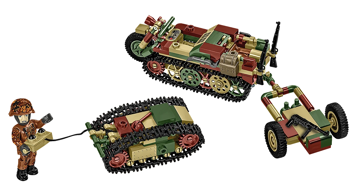Americký lehký stíhač tanků M18 Hellcat & Kettenkrad COBI 2678 - Limited Edition WW II 1:28