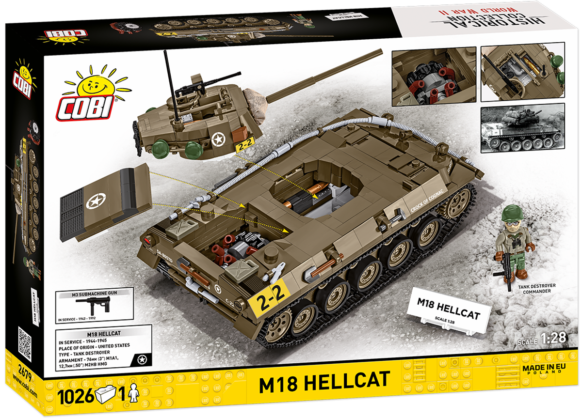 Americký lehký stíhač tanků M18 Hellcat COBI 2679 - World War  II 1:28