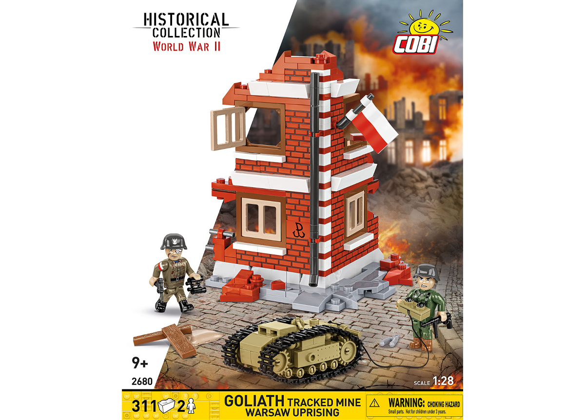 Německá pásová bomba Goliath - Varšavské povstání COBI 2680 - World War II 1:28