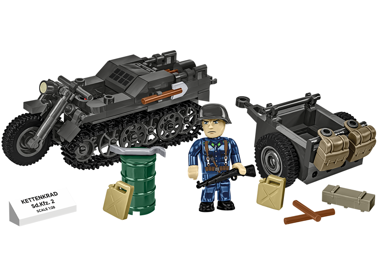 Německé polopásové vozidlo Kettenkrad COBI 2681 - World War II 1:28