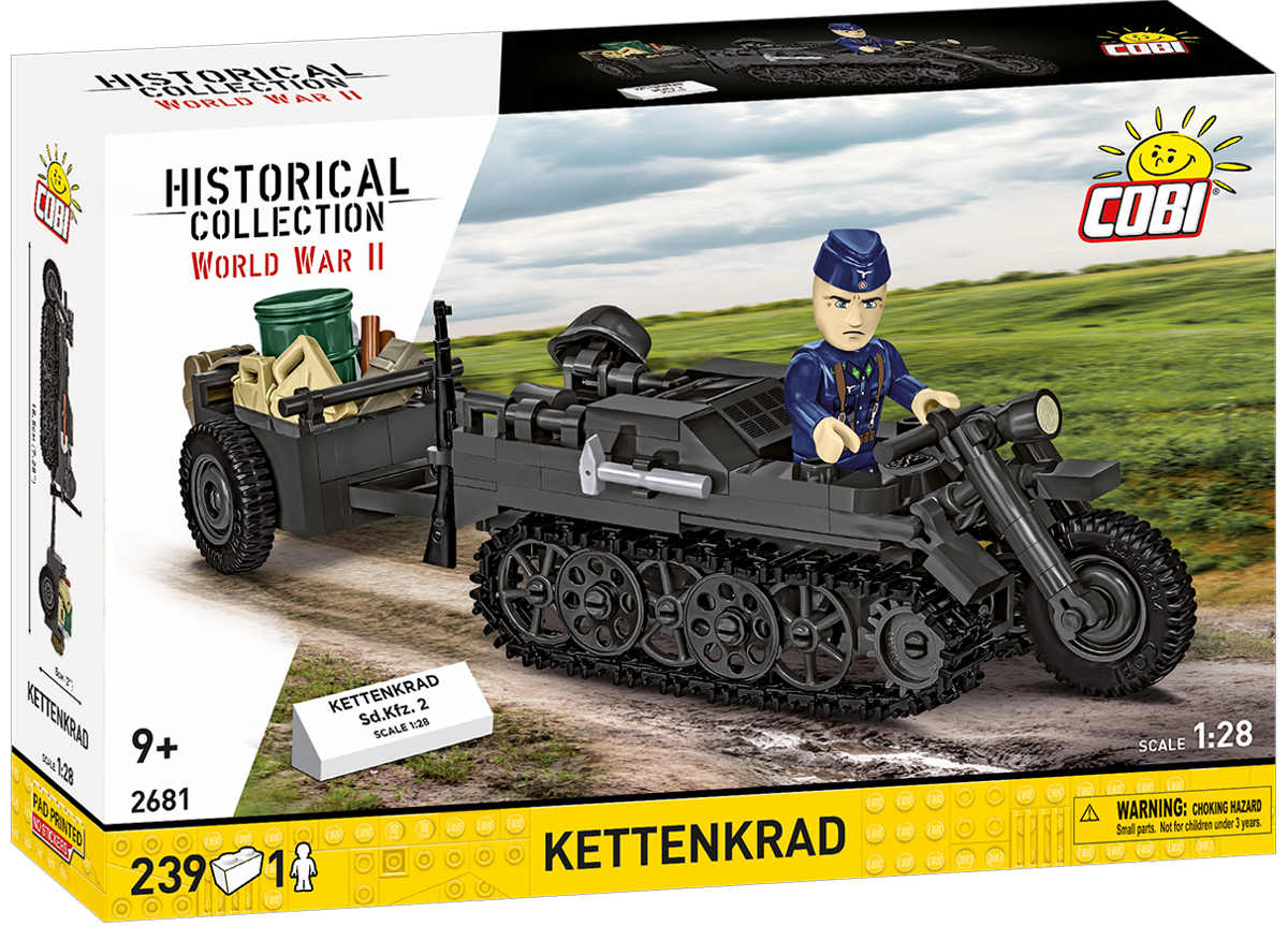 Německé polopásové vozidlo Kettenkrad COBI 2681 - World War II 1:28