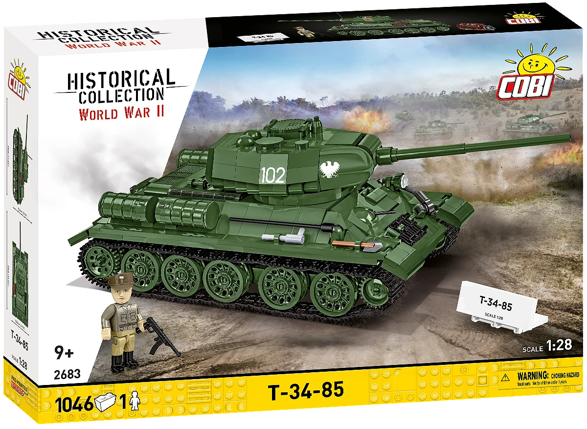 Ruský střední tank T-34-85 COBI 2683 - World War II 1:28