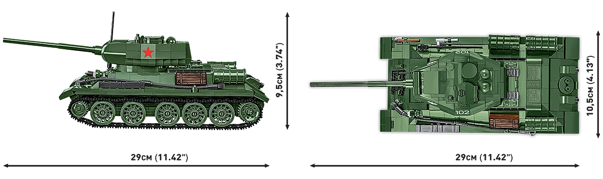 Ruský střední tank T-34-85 COBI 2683 - World War II 1:28