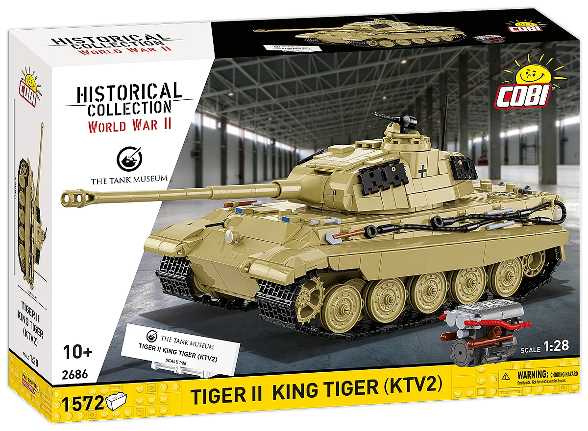 Německý těžký tank Tiger II King Tiger (KTV2) COBI 2686 - World War II 1:28