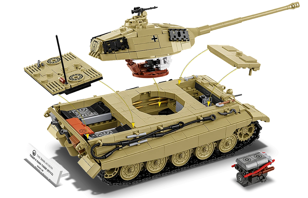 Německý těžký tank Tiger II King Tiger (KTV2) COBI 2686 - World War II 1:28