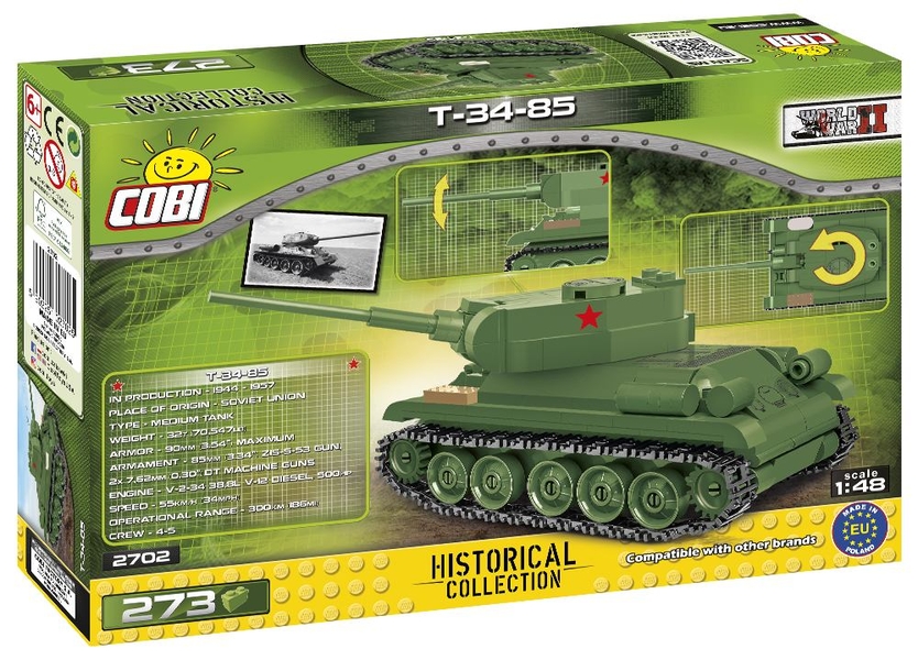 Ruský střední tank T-34-85 COBI 2702 - World  War II