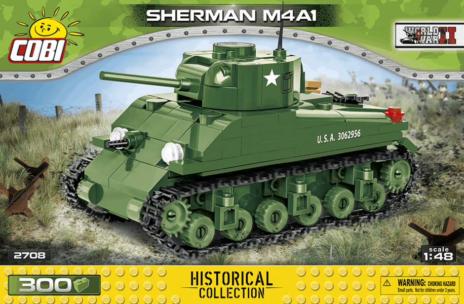 Cobi 2705 M4A3E8 Sherman Panzer World War II Historical Collection Cobi 2705 M4A3E8 Sherman Panzer World War II Historical Collection
